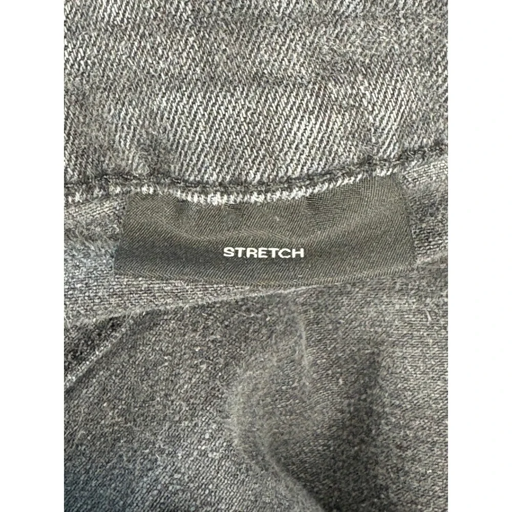 Hugo Boss Mens Slim Fit Stretch Jeans Charcoal Gray 34x32 Faded Denim